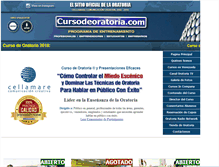 Tablet Screenshot of cursodeoratoria.com